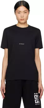 Черная футболка с принтом Givenchy, цвет Black