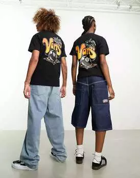 Черная футболка с принтом в виде пальмы Vans Paradise