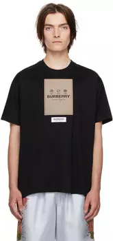 Черная футболка Серджио Burberry