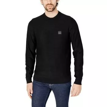 Черная хлопковая футболка Hugo Boss