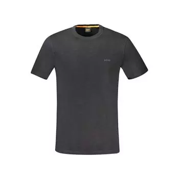 Черная хлопковая футболка Hugo Boss