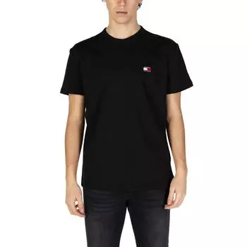 Черная хлопковая футболка Rigenerato Tommy Jeans