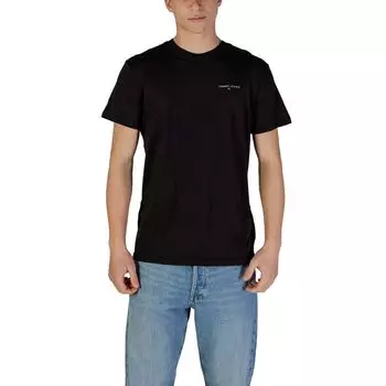 Черная хлопковая футболка Rigenerato Tommy Jeans