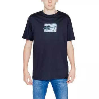 Черная хлопковая футболка Rigenerato Tommy Jeans