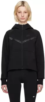 Черная худи на молнии Nike