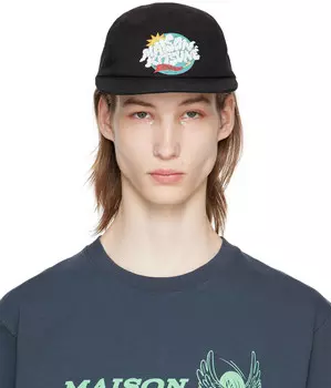 Черная кепка Cloudbuster 5P Maison Kitsune
