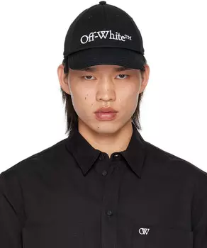 Черная кепка с логотипом Drill Bookish Off-White