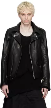 Черная кожаная куртка Luke Stooges Rick Owens DRKSHDW