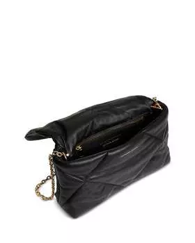 Черная кожаная сумка через плечо Fanny Gerard Darel, цвет Black