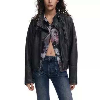 Черная куртка из полиэстера Desigual