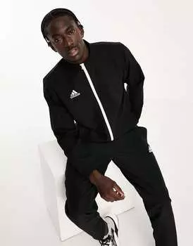 Черная куртка на молнии adidas Football