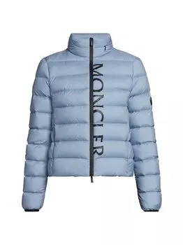 Черная матовая куртка Cerces Moncler, синий