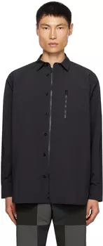 Черная матовая рубашка sacai
