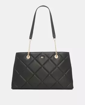 Черная мини-сумка Bridgett на молнии DKNY, черный