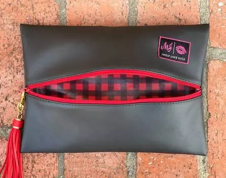 Черная мини-сумка Plaid About You Makeup Junkie, черный