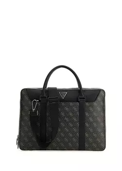 Черная мужская сумка для ноутбука Guess