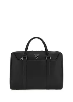 Черная мужская сумка для ноутбука Guess