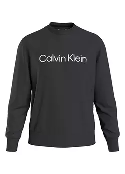 Черная мужская толстовка с воротником с капюшоном Calvin Klein