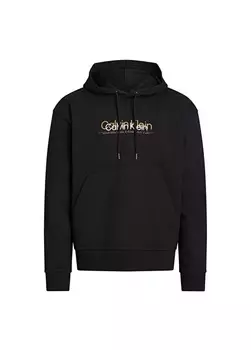Черная мужская толстовка с воротником с капюшоном Calvin Klein