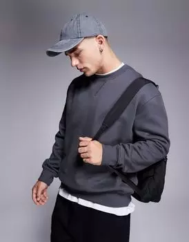 Черная объемная толстовка оверсайз ASOS