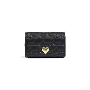 Черная полиэтиленовая сумка LOVE MOSCHINO