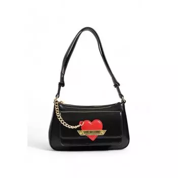 Черная полиэтиленовая сумка LOVE MOSCHINO