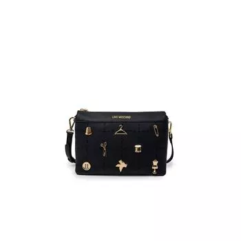 Черная полиэтиленовая сумка LOVE MOSCHINO