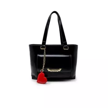Черная полиэтиленовая сумка LOVE MOSCHINO
