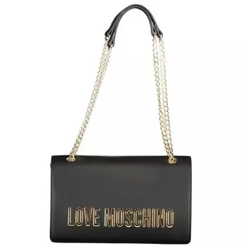 Черная полиэтиленовая сумка LOVE MOSCHINO