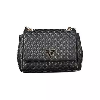 Черная полиэтиленовая женская сумка Guess Shoes