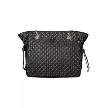 Черная полиэтиленовая женская сумка Guess Shoes