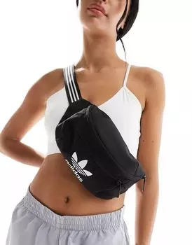 Черная поясная сумка adidas Originals Adicolor
