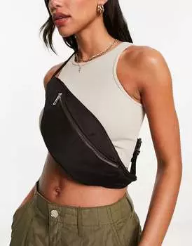 Черная поясная сумка ASOS