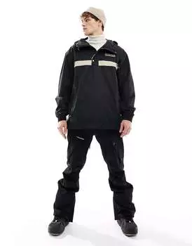 Черная пуловерная лыжная куртка Volcom Longo