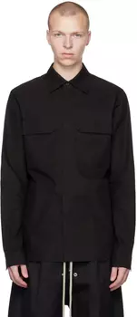 Черная рабочая рубашка Rick Owens