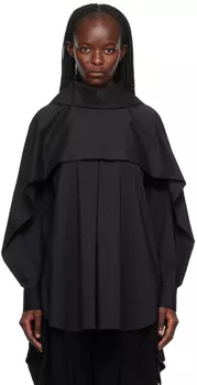 Черная рубашка с гербом ISSEY MIYAKE
