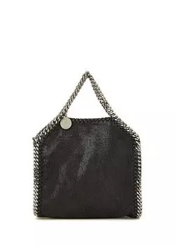 Черная серебряная женская сумка falabella Stella McCartney