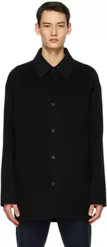 Черная шерстяная куртка-рубашка Acne Studios