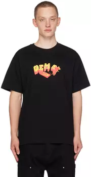 Черная швейцарская футболка Dime