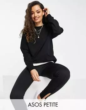 Черная толстовка ASOS DESIGN Petite Ultimate