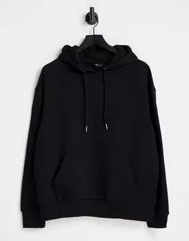 Черная толстовка бойфренда оверсайз ASOS DESIGN