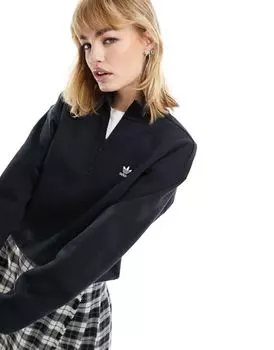 Черная толстовка на молнии adidas Essentials