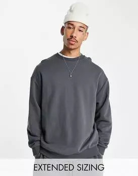 Черная толстовка оверсайз ASOS DESIGN