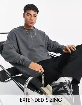Черная толстовка оверсайз ASOS DESIGN