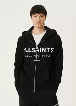 Черная толстовка с капюшоном underground AllSaints