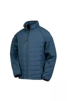 Черная утепленная куртка Compass Soft Shell Result, темно-синий