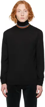 Черная водолазка из шерсти мериноса Paul Smith