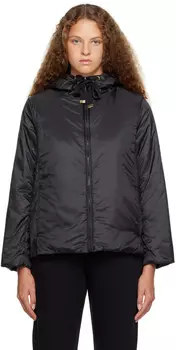 Черная зеленая куртка S Max Mara