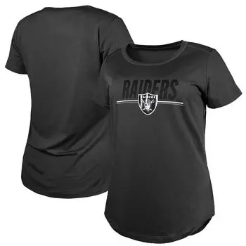 Черная женская футболка New Era Las Vegas Raiders 2023 Training Camp NFL New Era