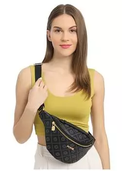 Черная женская поясная сумка 42X13x11 см 05FM24Y1000 Fossil, черный